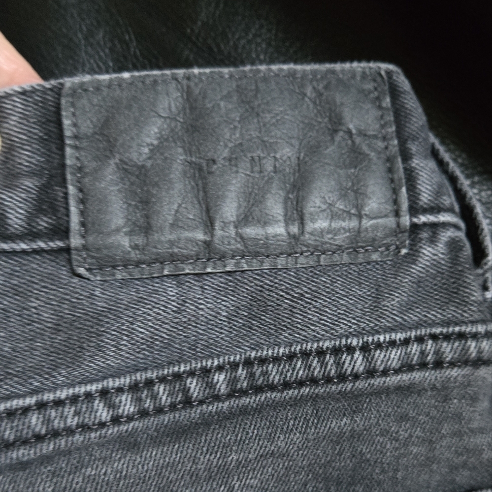 & Denim Men's Slim Straight Jeans Gray/black Sz32 - Picture 5 of 9